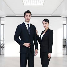 黑色立領時尚時尚職業(yè)套裝FX18