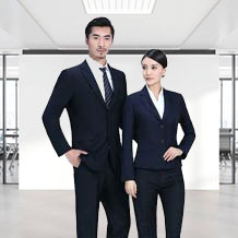 藏藍色平駁領職業(yè)套裝FX22