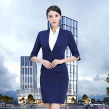 時尚靚麗寶藍色西服職業裝FX26